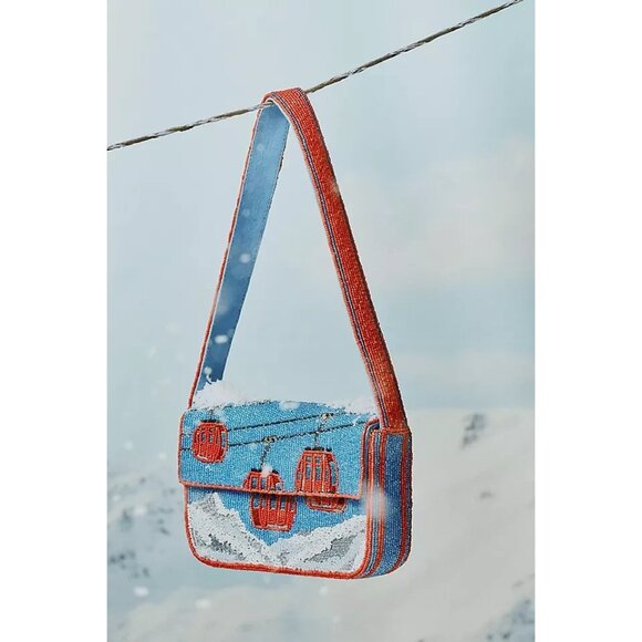 The Fiona Beaded Bag: Winter Icon Edition Ski Lift - Picture 1 of 1